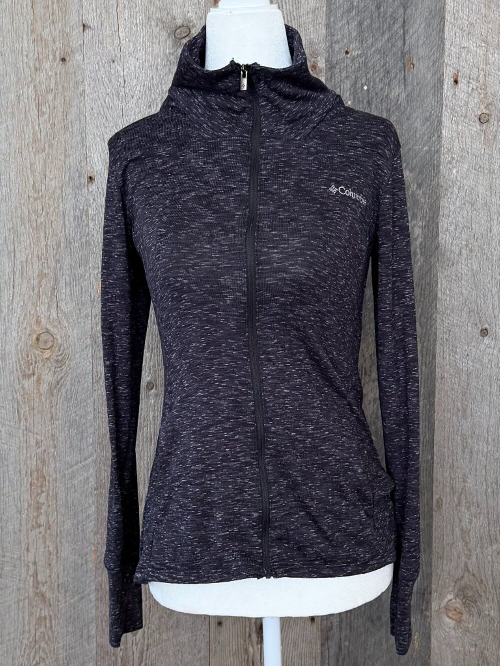 Columbia Sports Wear Lightweight Black and White Jacket Size Small